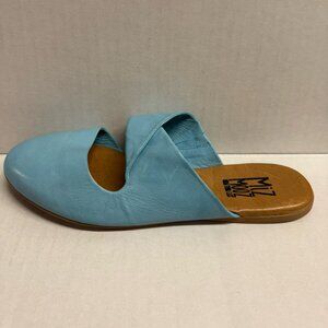 MIZ MOOZ WOMEN'S LEATHER SLIP ON SANDALS BLUE 37EU / 7US # K-26
